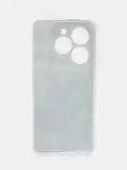 Бирюзовый чехол на Infinix Smart 8 Plus / Инфиникс Смарт 8 Плюс прозрачный, с рисунком
