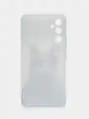 Синий чехол на Samsung Galaxy A34 5G (Самсунг A34), прозрачный, с рисунком, защита камеры