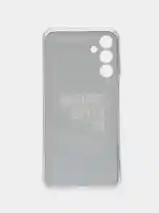 Тёмно-коричневый силиконовый чехол на Samsung Galaxy M15 5G / Самсунг М15 5G  прозрачный, с рисунком