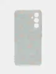 Светло-оранжевый силиконовый чехол на Samsung Galaxy A54 5G / Самсунг A54 прозрачный, с рисунком