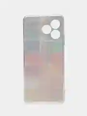 Бордовый силиконовый чехол на Realme C53/C51 (Реалми С53/С51), прозрачный, с рисунком, защита камеры