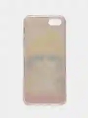 Желтый силиконовый чехол на Apple iPhone 5/5S/SE / Айфон 5S прозрачный, с рисунком, защита камеры