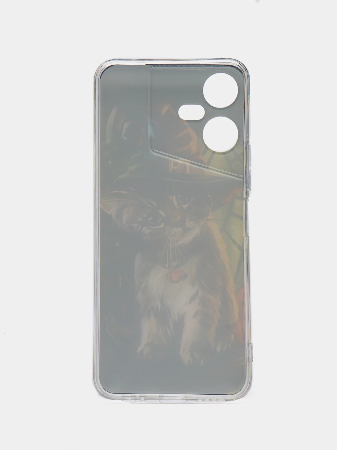 Медный чехол на Tecno Pova Neo 3 (Текно Пова Нео 3), прозрачный, с рисунком, защита камеры