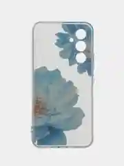 Лазурный силиконовый чехол на Samsung Galaxy A54 5G / Самсунг A54 прозрачный, с рисунком