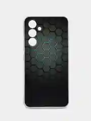 Темно-синий силиконовый чехол на Samsung Galaxy A54 5G / Самсунг A54 прозрачный, с рисунком