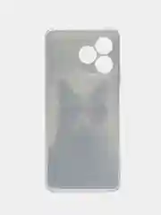 Синий меланж силиконовый чехол на Realme C53/C51 (Реалми С53/С51), прозрачный, с рисунком, защита камеры