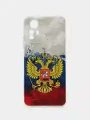 Синий чехол прозрачный на Xiaomi Redmi Note 12S (Сяоми Редми Нот 12S), с рисунком, защита камеры