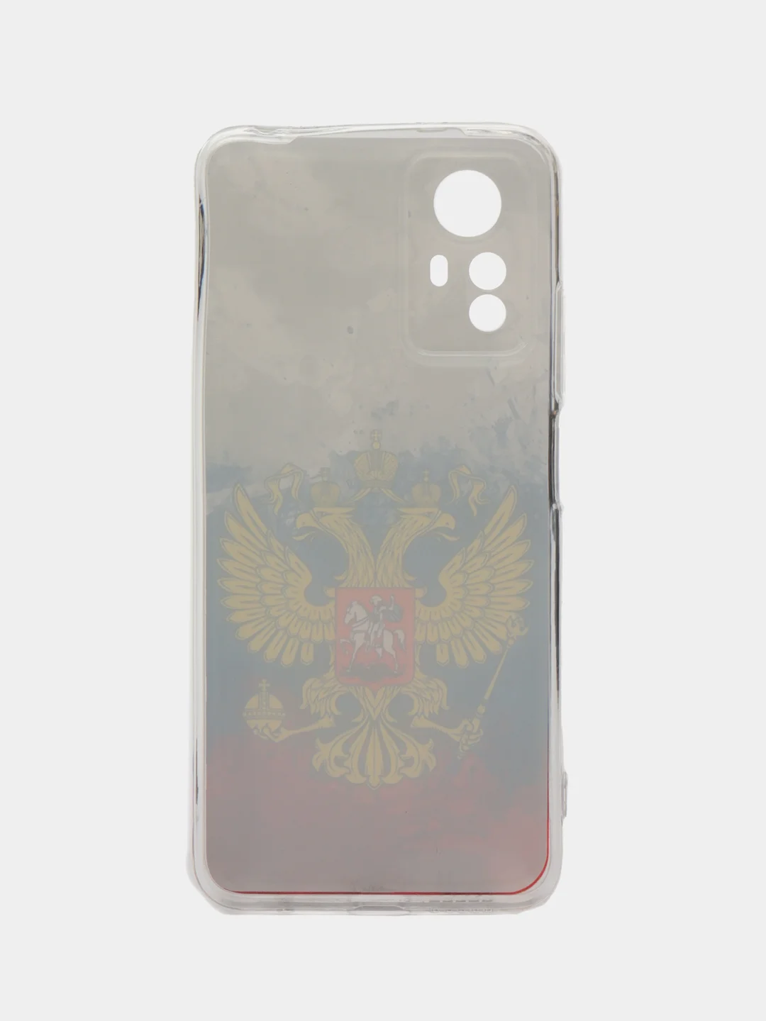 Синий чехол прозрачный на Xiaomi Redmi Note 12S (Сяоми Редми Нот 12S), с рисунком, защита камеры