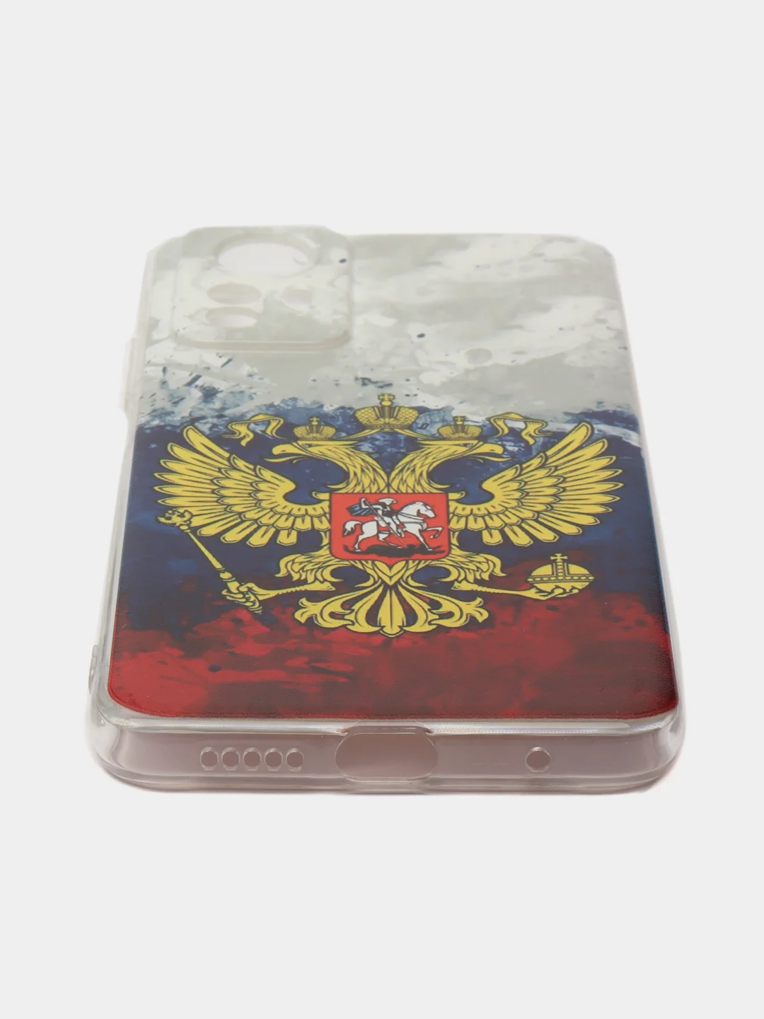 Синий чехол прозрачный на Xiaomi Redmi Note 12S (Сяоми Редми Нот 12S), с рисунком, защита камеры