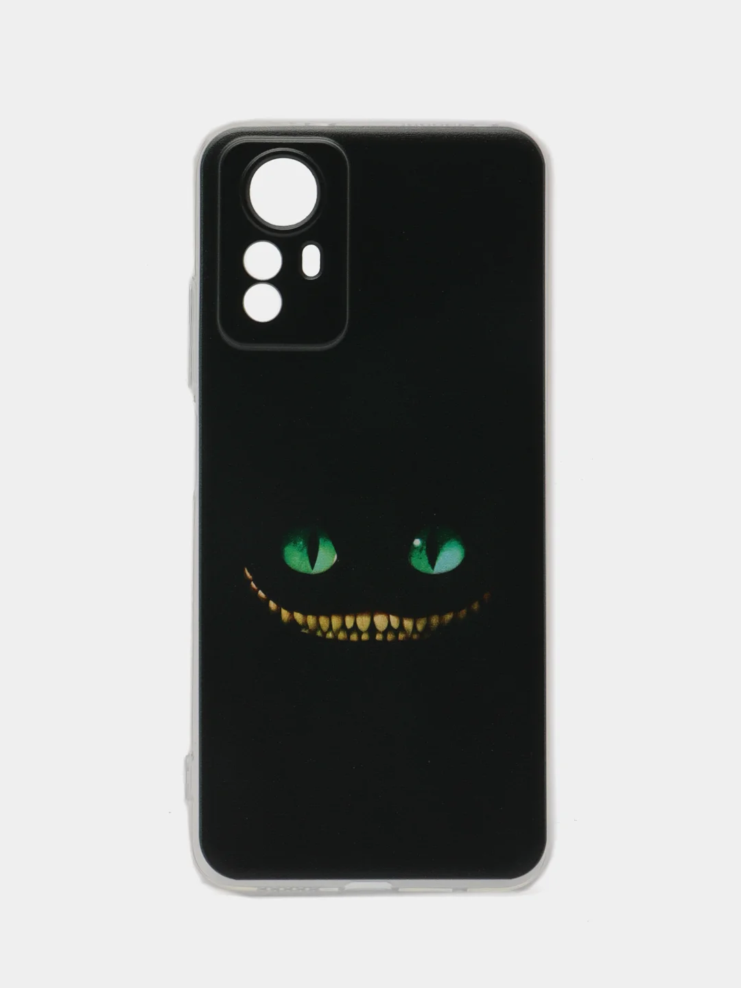 Черный чехол прозрачный на Xiaomi Redmi Note 12S (Сяоми Редми Нот 12S), с рисунком, защита камеры