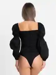Черный женское хлопковое боди