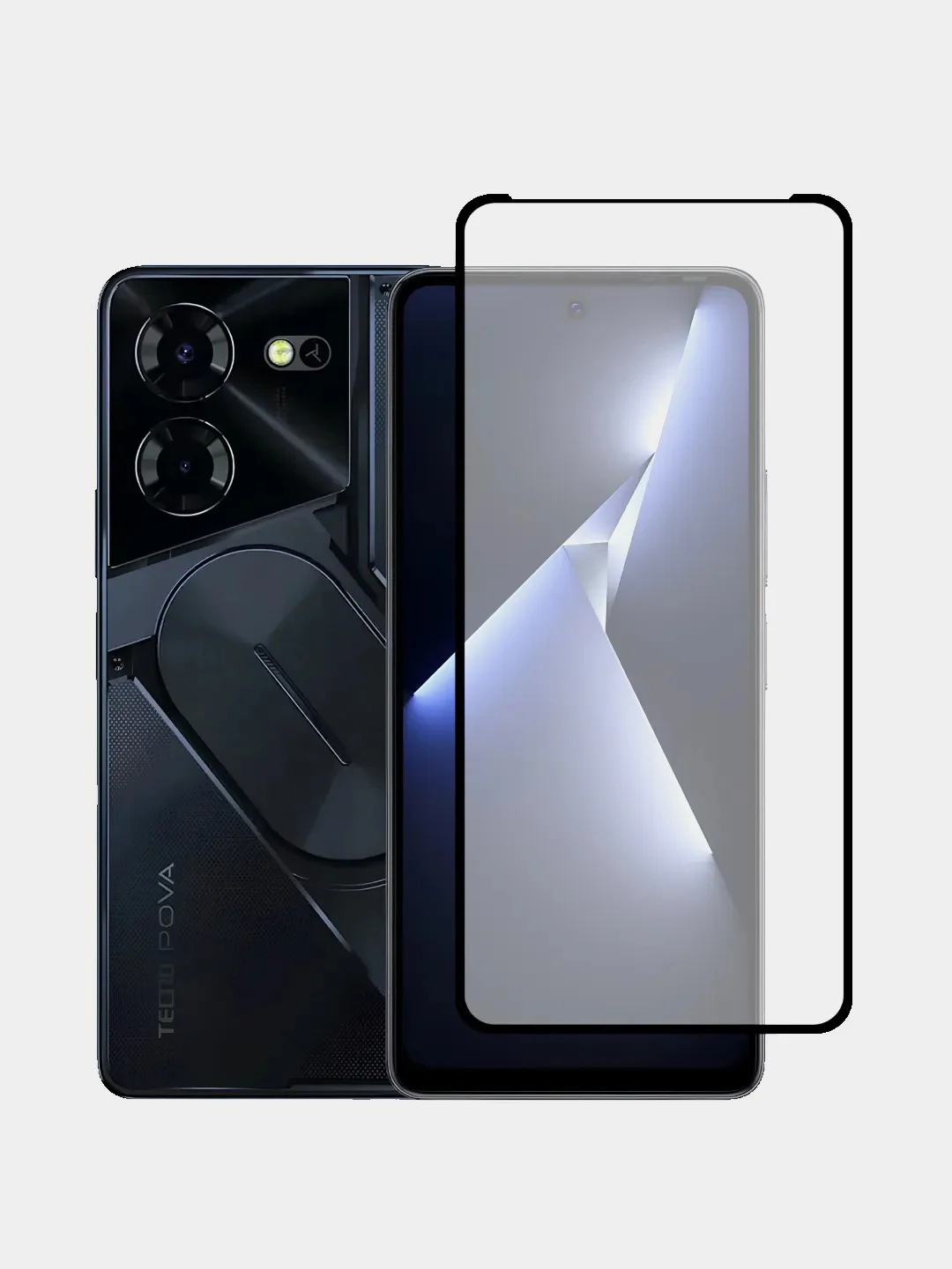 Защитное стекло 9D для Tecno Pova 5 / Pova 5 Pro (Техно Пова 5, Техно Пова 5 Про)