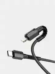 Кабель(провод) зарядки для IPhone HOCO X71 Especial Type-C - Lightning, 1 м, черный
