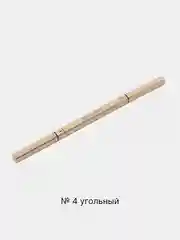Угольный водостойкий карандаш для бровей, с щеточкой, автоматический, эффект микроблейдинга