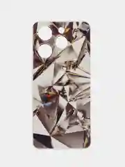 Серый металлик чехол на Tecno Spark 10 Pro (Текно Спарк 10 Про), прозрачный, с рисунком, защита камеры