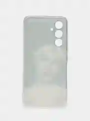 Бронзовый силиконовый чехол на Samsung Galaxy A54 5G / Самсунг A54 прозрачный, с рисунком