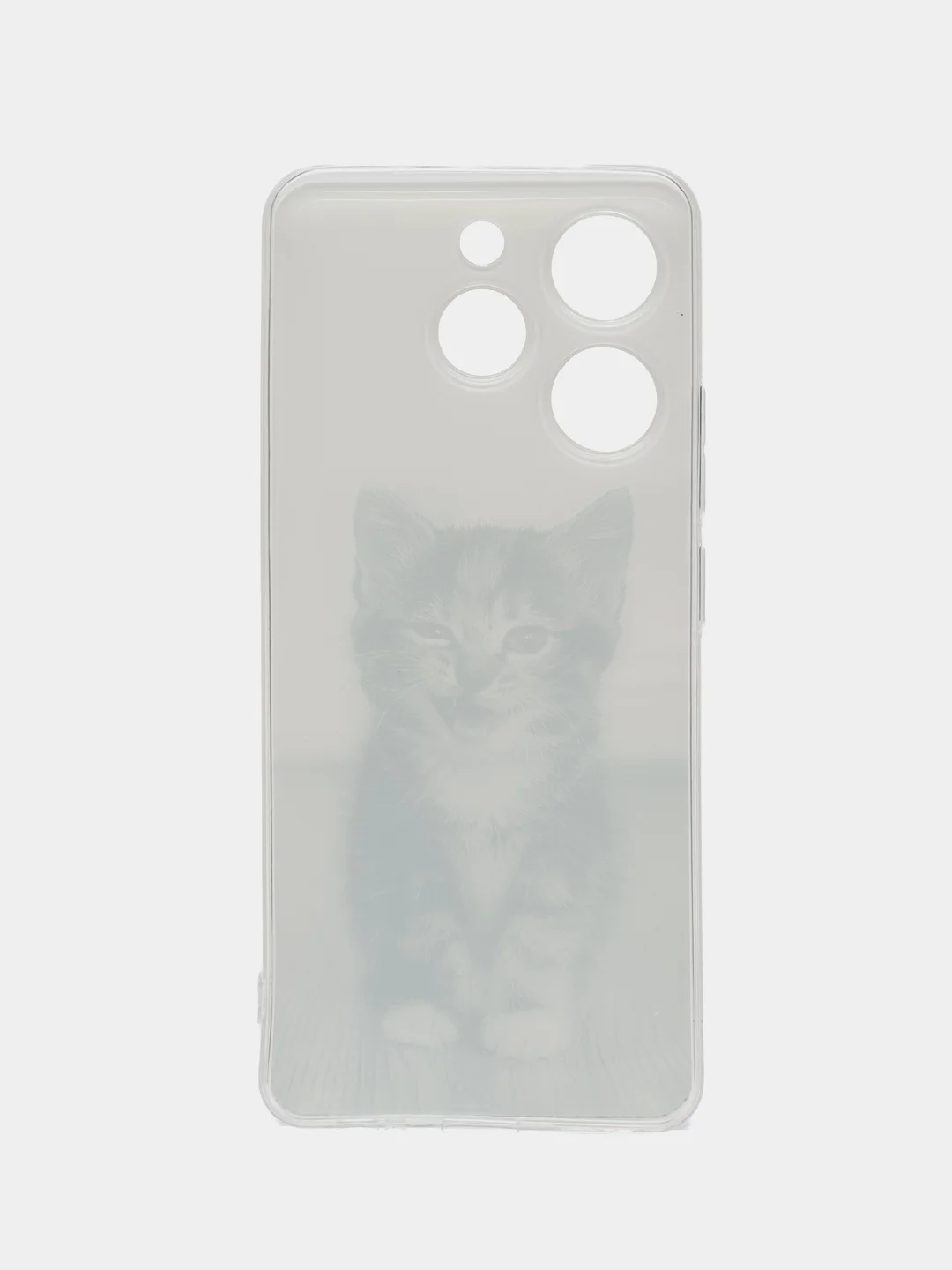 Молочный чехол на Tecno Spark 10 Pro (Текно Спарк 10 Про), прозрачный, с рисунком, защита камеры