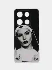 Бронзовый чехол для Infinix Note 30 Pro (Инфиникс Нот 30 Про), прозрачный, с рисунком, защита камеры