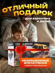 Черный машинка амфибия-вездеход на радиоуправлении с разворотом на 360 градусов