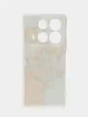 Пурпурный силиконовый чехол на Infinix Note 40 / Инфиникс Нот 40 прозрачный, с рисунком