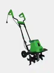 Зеленый культиватор электрический Krotof K1500ET, мощность 1,5 кВт, обработка 40 х 20 см, 6 фрез