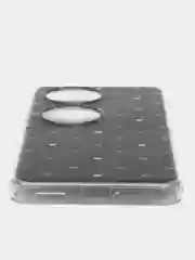 Черный силиконовый чехол на Huawei Pocket 2 / Хуавей Покет 2 прозрачный, с рисунком