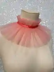 Розовый воротник на шею ESCHO, съемный