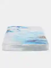 Лазурный чехол на Tecno Spark 10/10C (Текно Спарк 10/10С), прозрачный, с рисунком, защита камеры