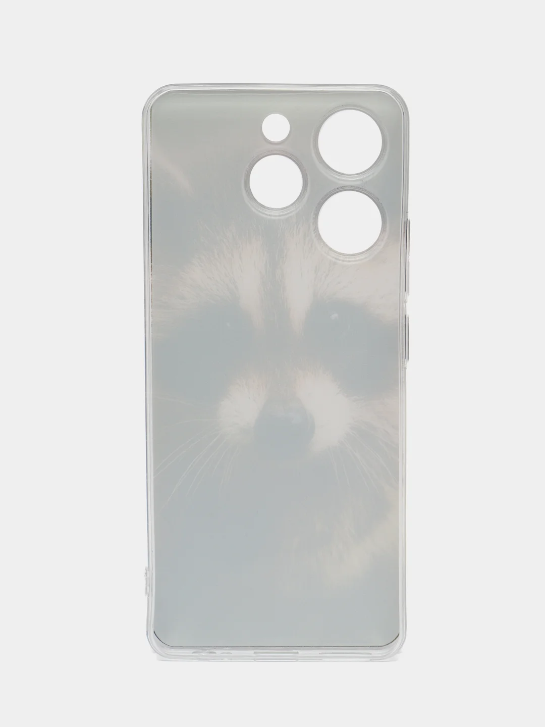 Коричневый чехол на Tecno Spark 10 Pro (Текно Спарк 10 Про), прозрачный, с рисунком, защита камеры