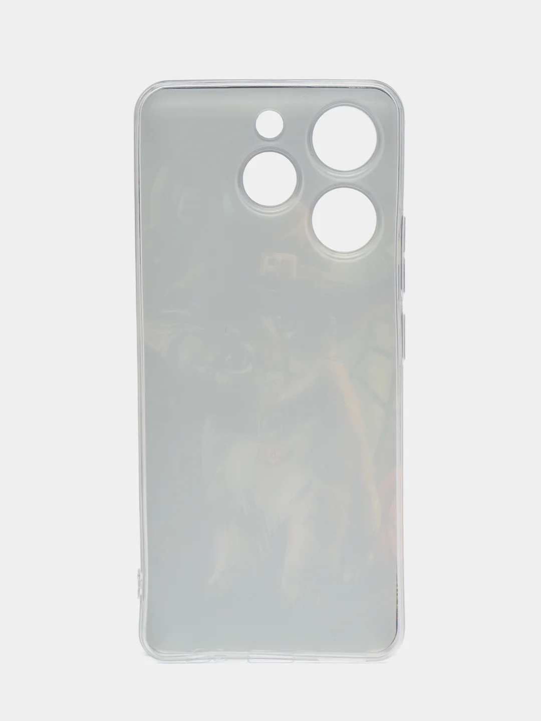 Медный чехол на Tecno Spark 10 Pro (Текно Спарк 10 Про), прозрачный, с рисунком, защита камеры
