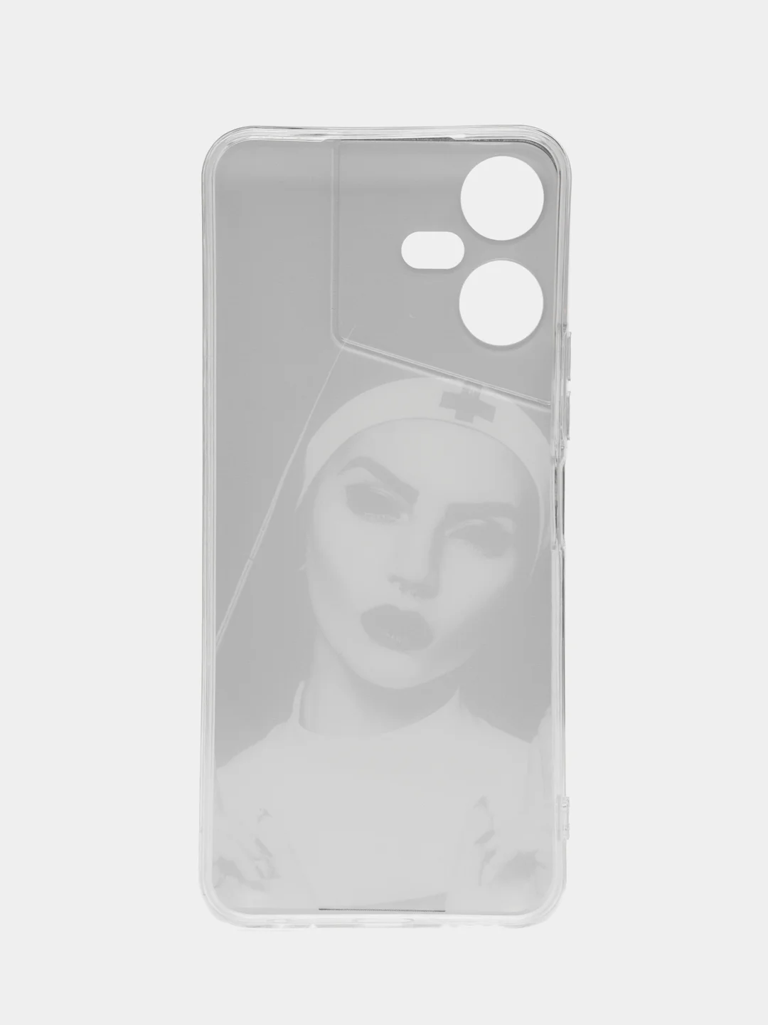 Бордовый чехол на Tecno Pova Neo 3 (Текно Пова Нео 3), прозрачный, с рисунком, защита камеры