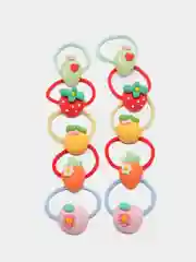 Бирюзовый детские резинки для волос, с фигурками, 10 штук