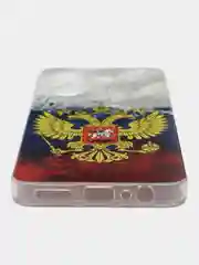 Синий силиконовый чехол на Tecno Pova 5 (Текно Пова 5), прозрачный, с рисунком, защита камеры