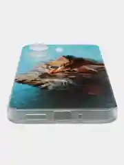 Светло-коричневый силиконовый чехол на Xiaomi Redmi 13C/Poco C65 (Сяоми Редми 13C/Поко С65), с рисунком