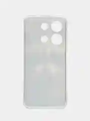 Коричневый чехол для Infinix Note 30i (Инфиникс Нот 30и), прозрачный, с рисунком, защита камеры
