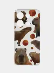 Терракотовый чехол для Infinix Note 30i (Инфиникс Нот 30и), прозрачный, с рисунком, защита камеры