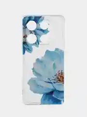 Лазурный чехол для Infinix Note 30 Pro (Инфиникс Нот 30 Про), прозрачный, с рисунком, защита камеры