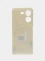 Горчичный силиконовый чехол на Tecno Pova 5 (Текно Пова 5), прозрачный, с рисунком, защита камеры