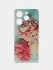 Конфетный чехол на Tecno Spark 10 Pro (Текно Спарк 10 Про), прозрачный, с рисунком, защита камеры