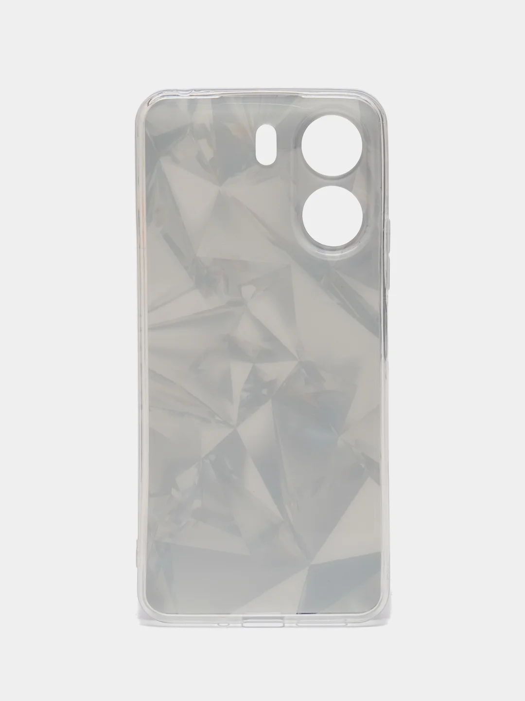 Серый металлик силиконовый чехол на Xiaomi Redmi 13C/Poco C65 (Сяоми Редми 13C/Поко С65), с рисунком