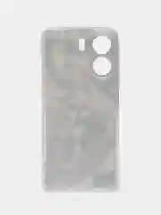 Серый металлик силиконовый чехол на Xiaomi Redmi 13C/Poco C65 (Сяоми Редми 13C/Поко С65), с рисунком
