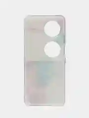 Ледяной силиконовый чехол на Huawei Pocket 2 / Хуавей Покет 2 прозрачный, с рисунком