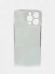 Бирюзовый чехол на iPhone 15 Pro Max / Айфон 15 Про Макс прозрачный, с рисунком, защита камеры