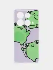 Лавандовый силиконовый чехол на Infinix Note 40 / Инфиникс Нот 40 прозрачный, с рисунком