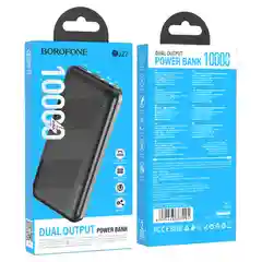 Черный внешний аккумулятор Borofone 10000 мАч Powerbank