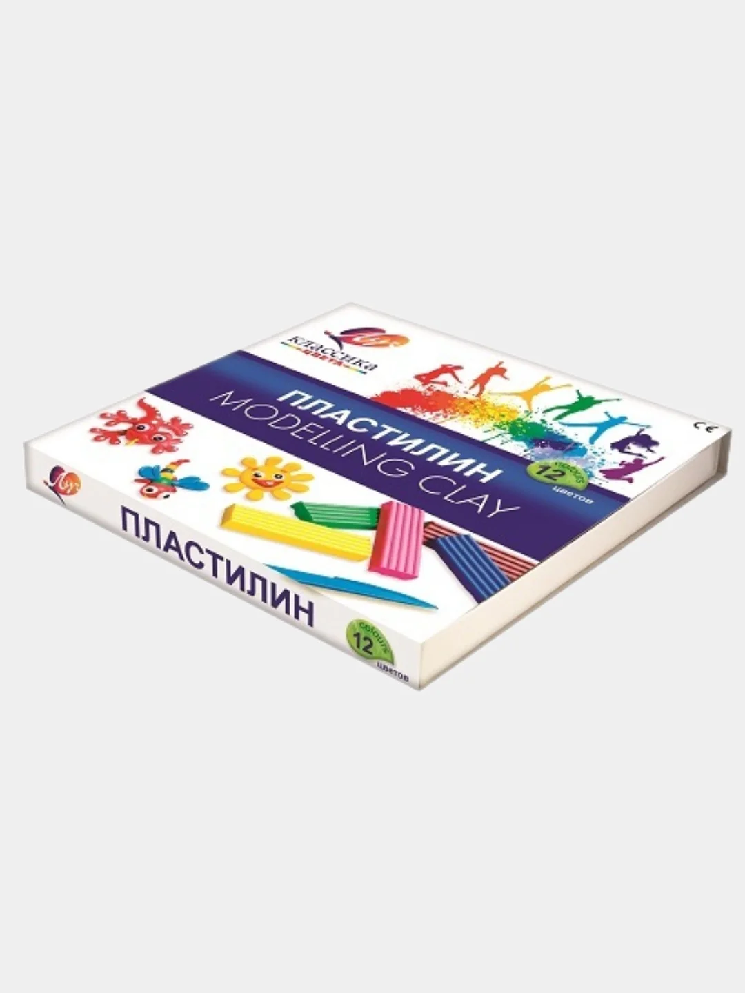 Пластилин Луч "Классика" 6,8,10,1216,18,24,32,40цв, со стеком, картонная упаковка