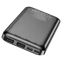 Черный внешний аккумулятор Borofone 10000 мАч Powerbank