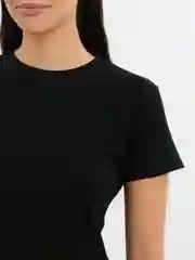 Черный футболка женская