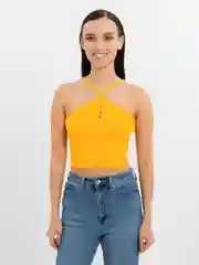 Горчичный топ женский Турция
