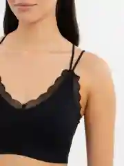Черный топ женский